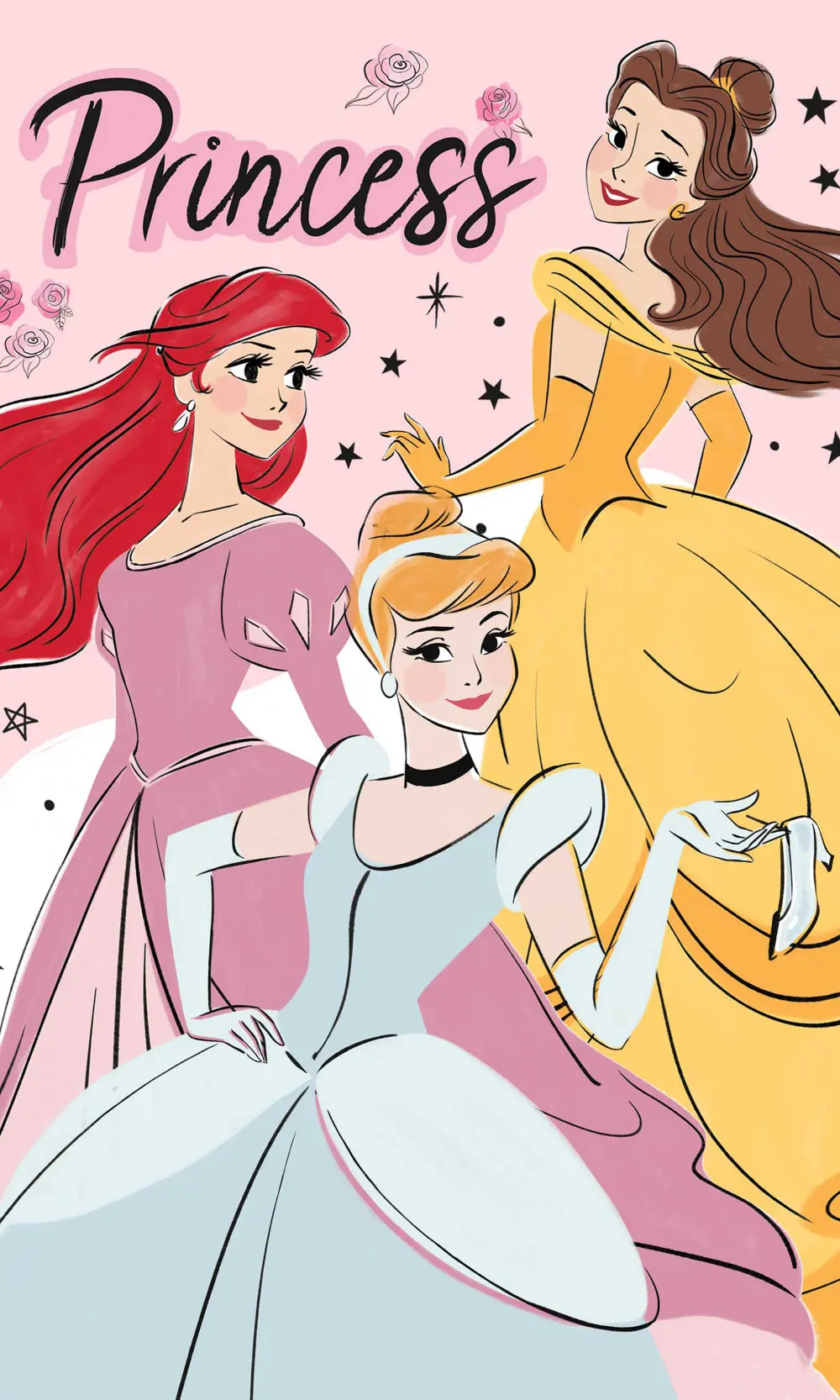 Disney Princess Hand Towel Face Towel, Towel 30*50cm product photo