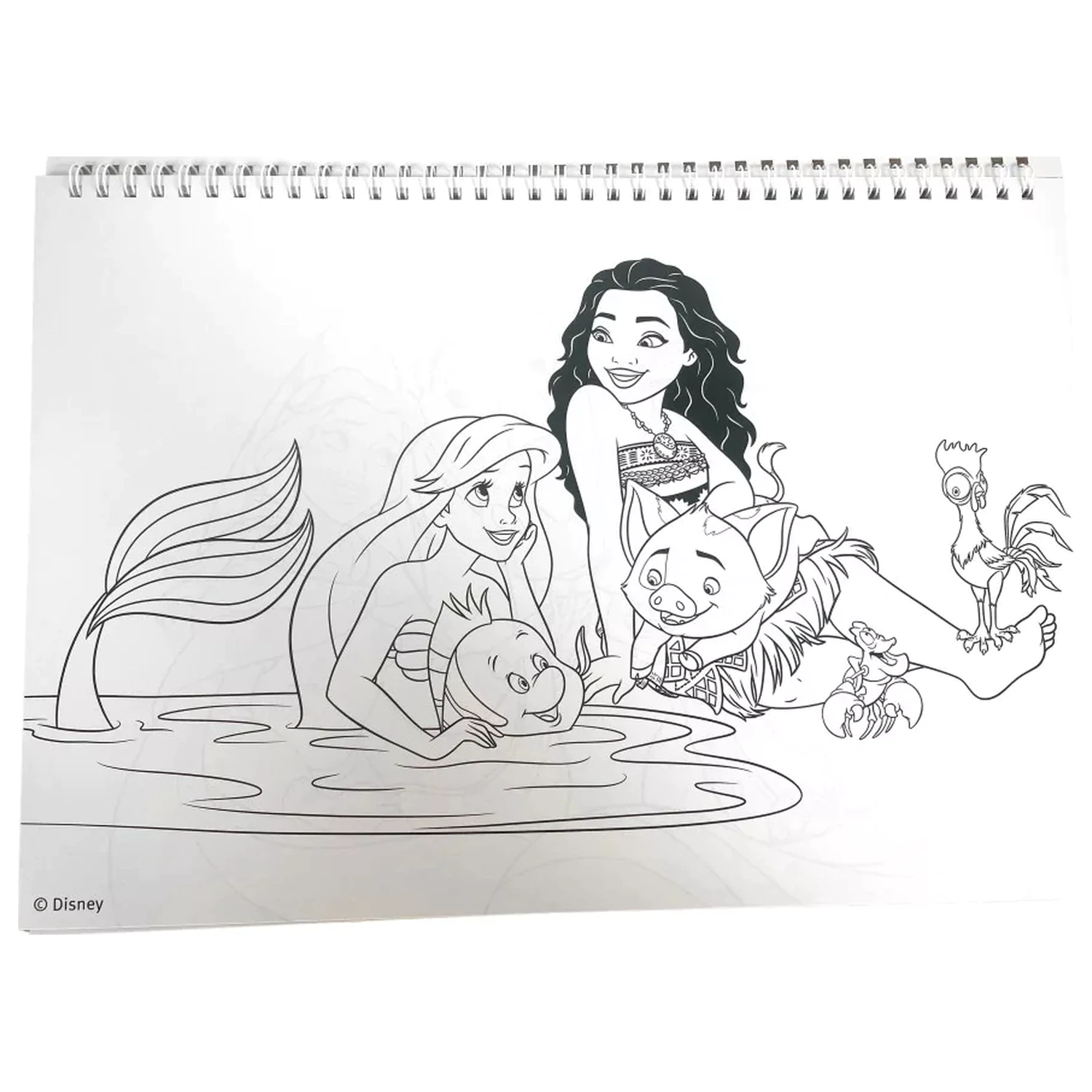 Disney Princesses Life A/4 spiral sketchpad 40 sheets with stickers product photo