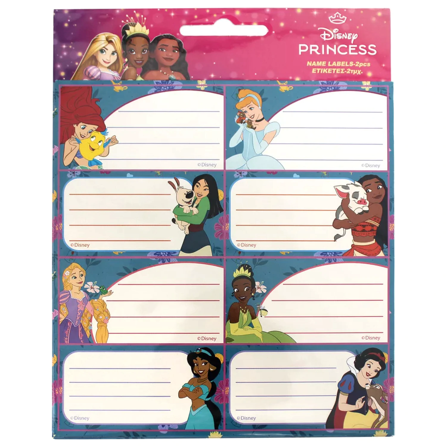 Disney Princess Life notebook label, 16 pcs product photo