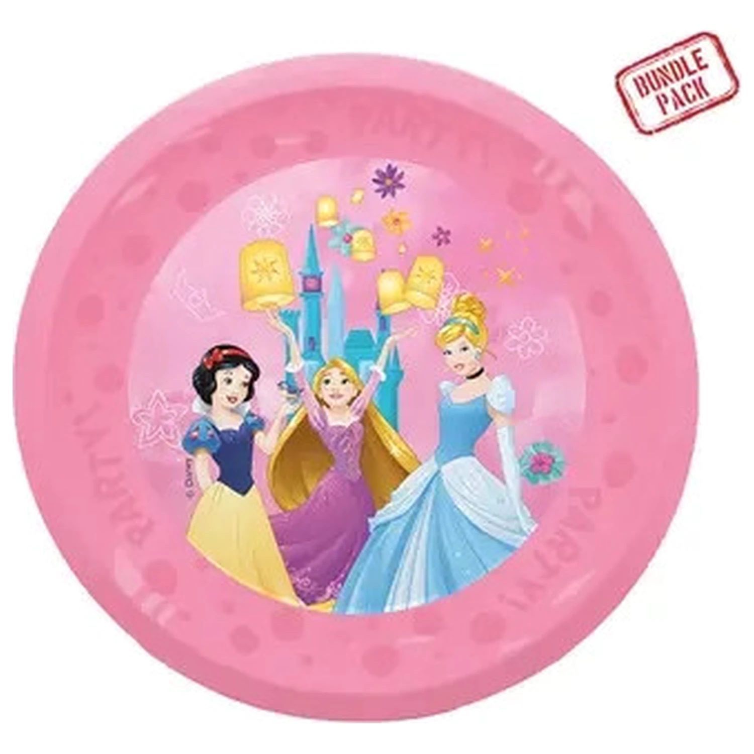 Disney Princess Live Your Story micro premium plastic flat plate 4-piece set 21 cm product photo