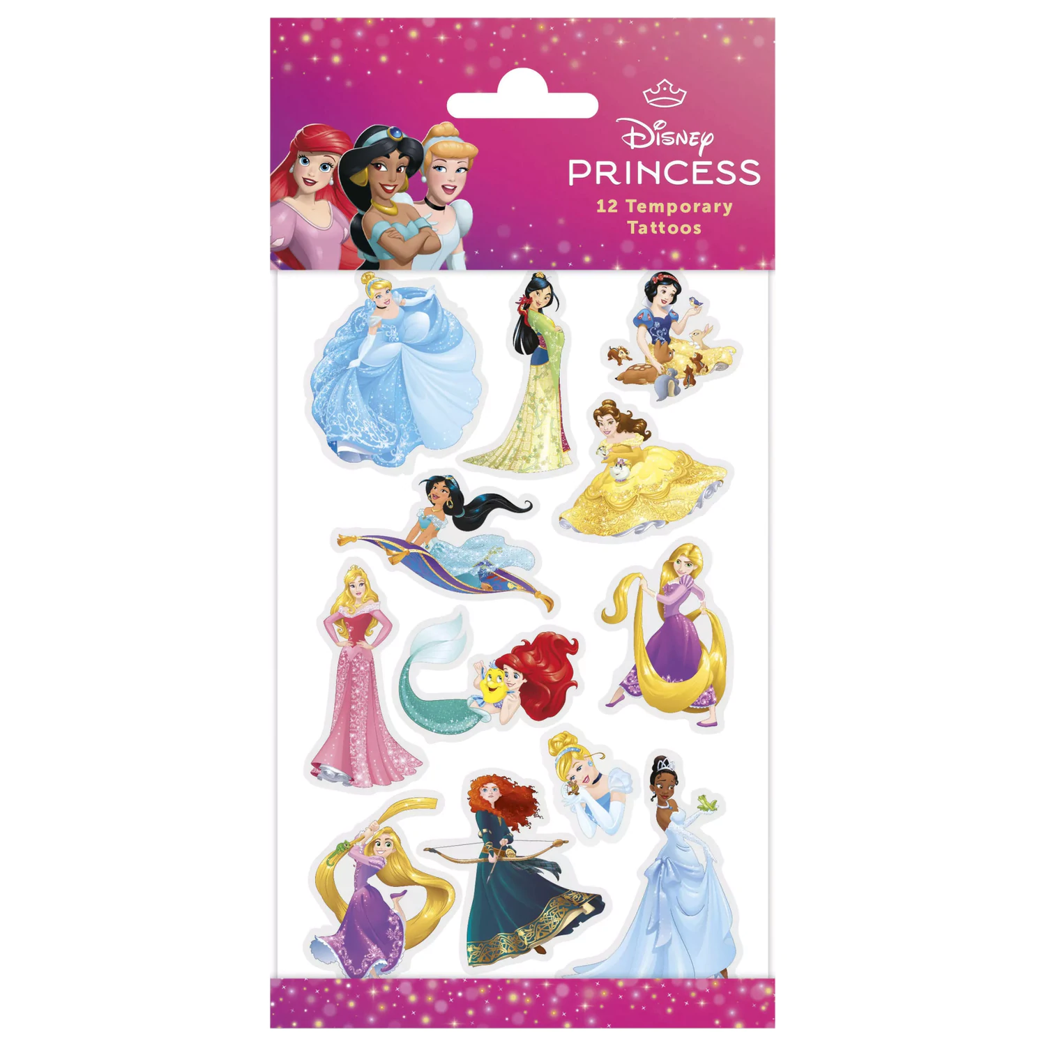 Disney Princesses Magic Tattoos 12-piece product photo