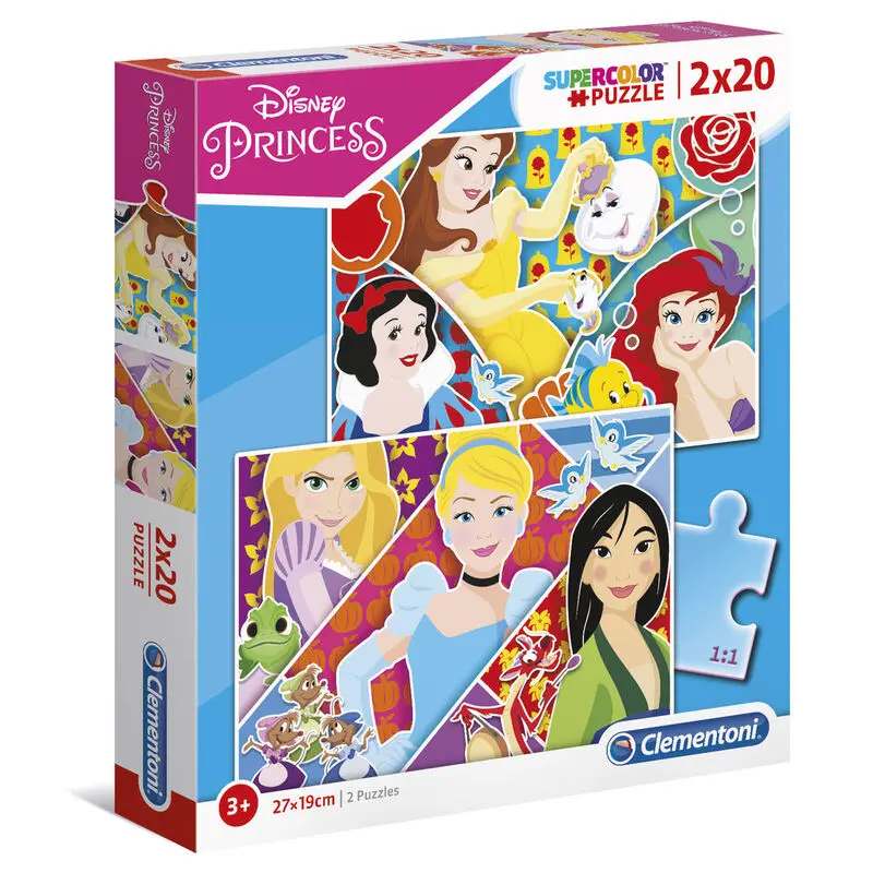 Disney Princess Maxi puzzle 2x20pzs termékfotó