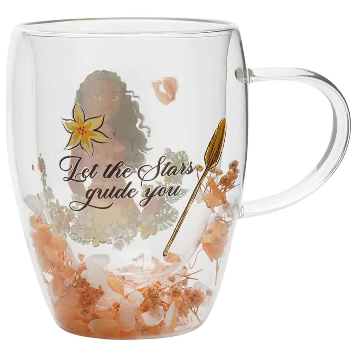 Disney Princess Moana Glass with Dried Flowers 300 ml product photo