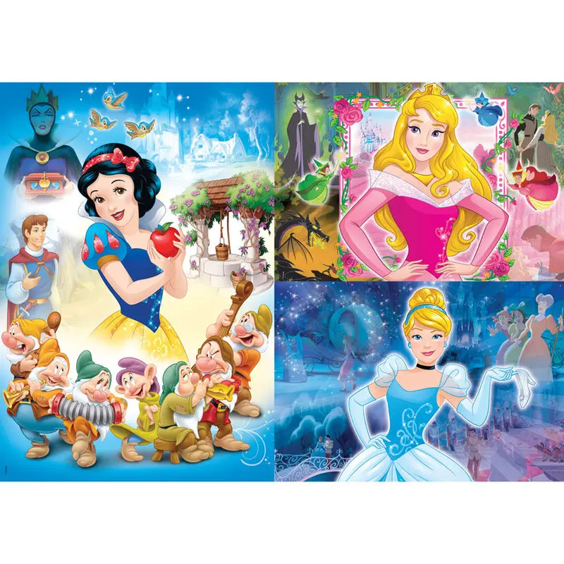 Princess Disney puzzle 3x48pcs product photo