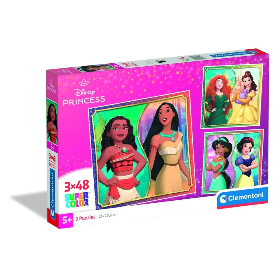 Disney Princess puzzle 3x48pcs product photo