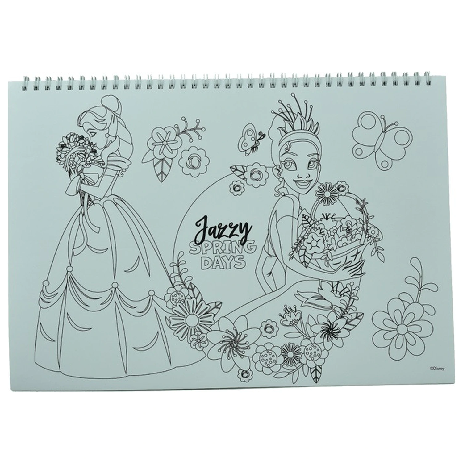 Disney Princess Spring A/4 Spiral Sketchbook 40 Sheets with Stickers product photo
