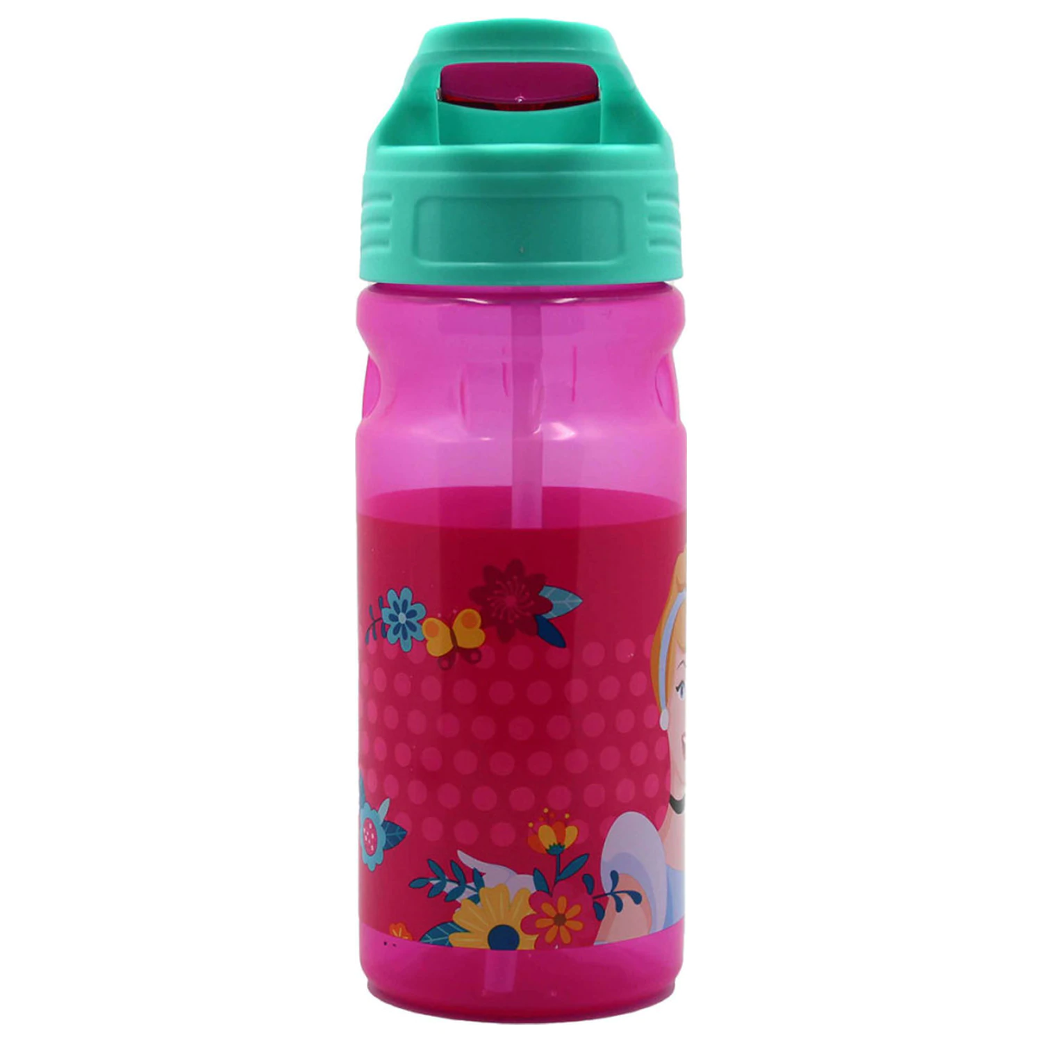 Disney Princesses Spring Plastic Water Bottle with Straw 500 ml product photo