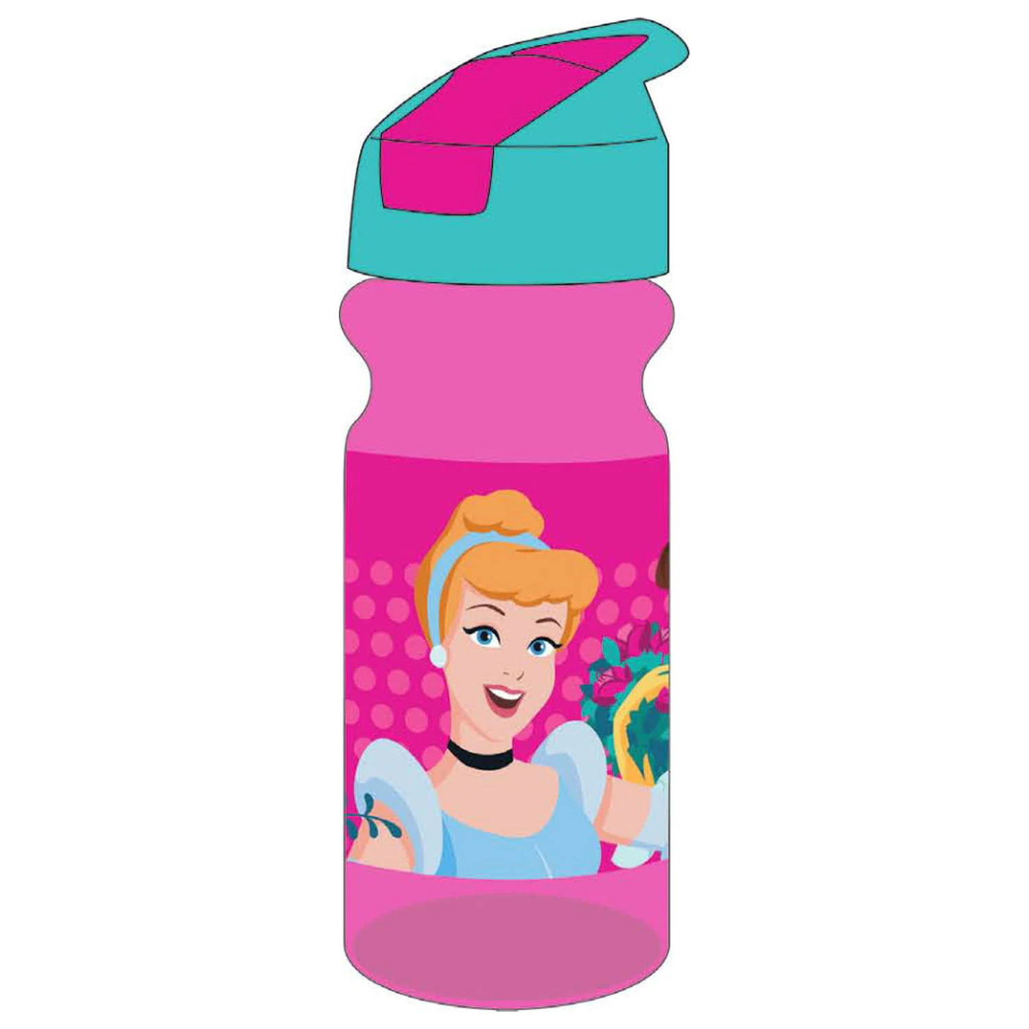 Disney Princesses Spring Plastic Water Bottle with Straw 500 ml product photo