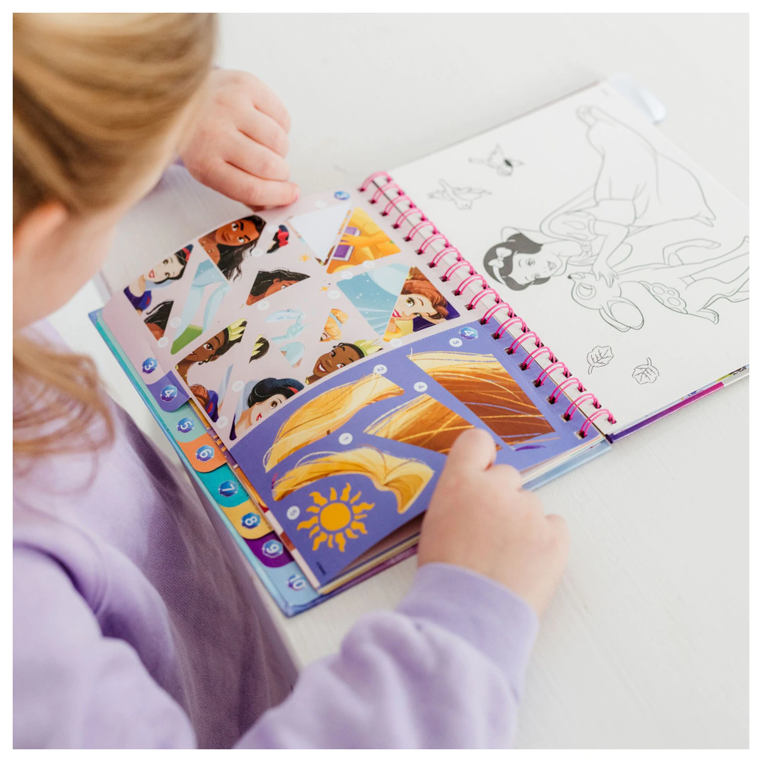Disney Princess Story Puzzle Sticker and Coloring Set product photo