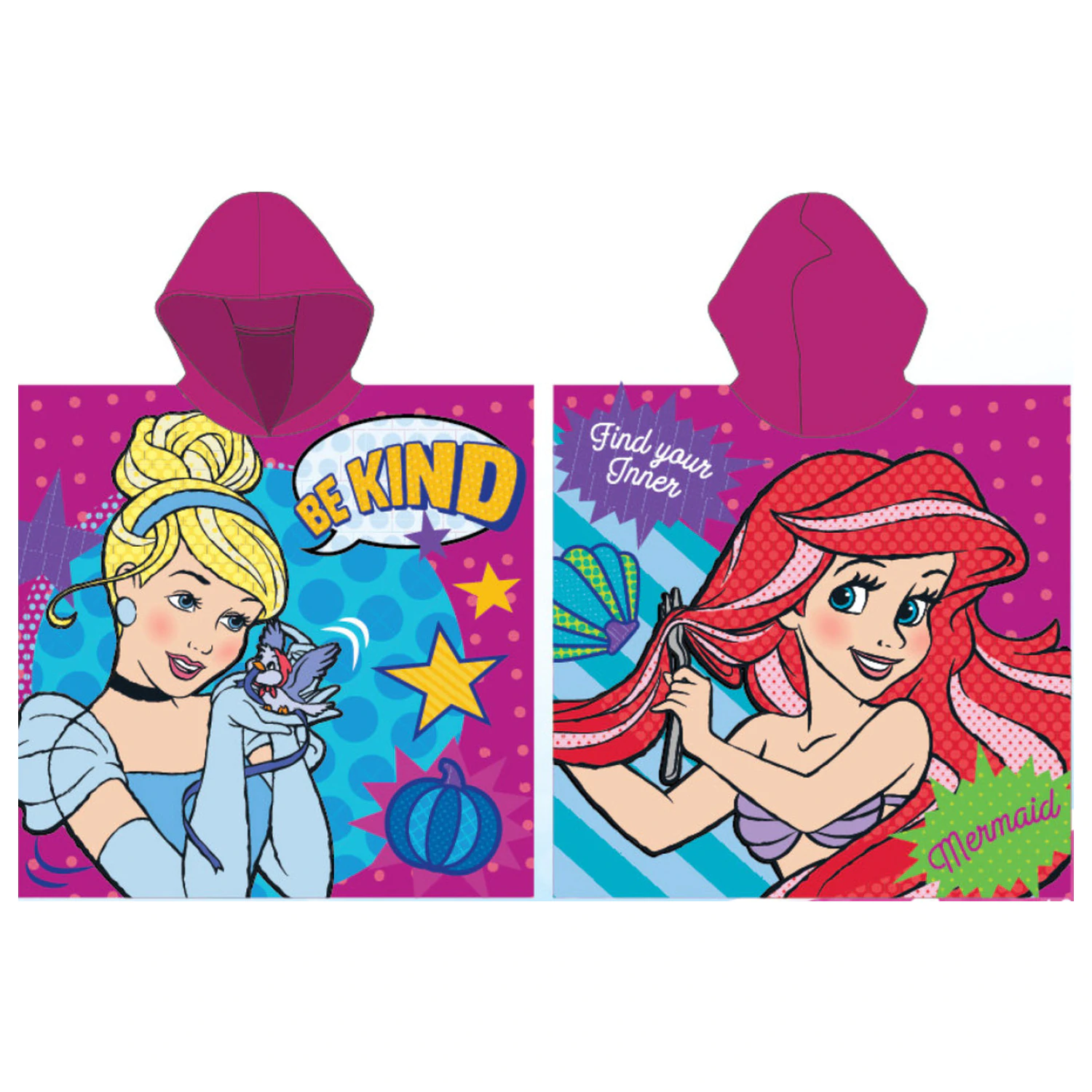Disney Princesses Story beach towel poncho product photo