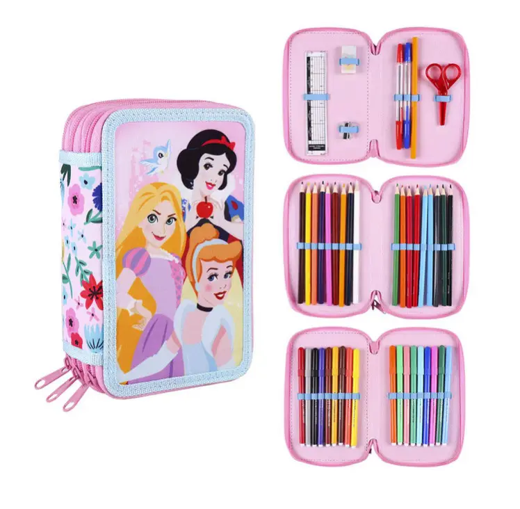 Disney Princess triple pencil case product photo