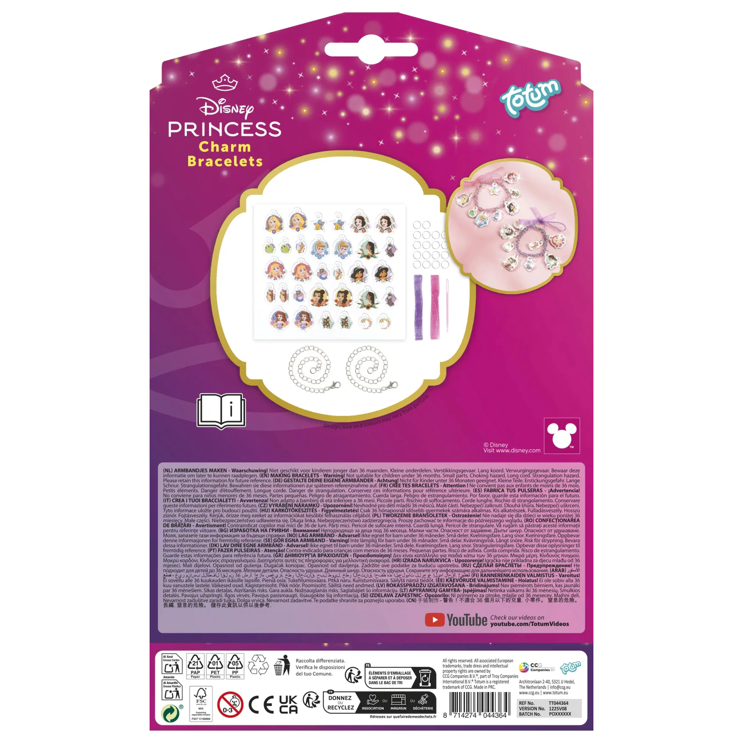Disney Princess Totum Charm Bracelet Making Set product photo