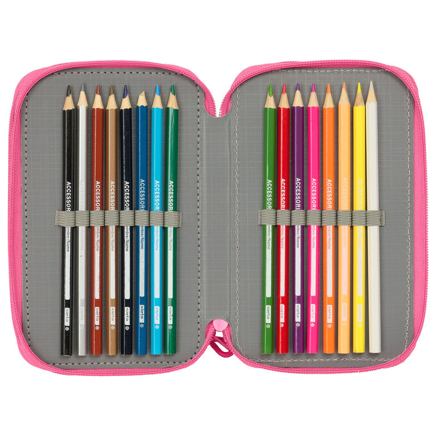 Disney Princess triple pencil case 37pcs product photo