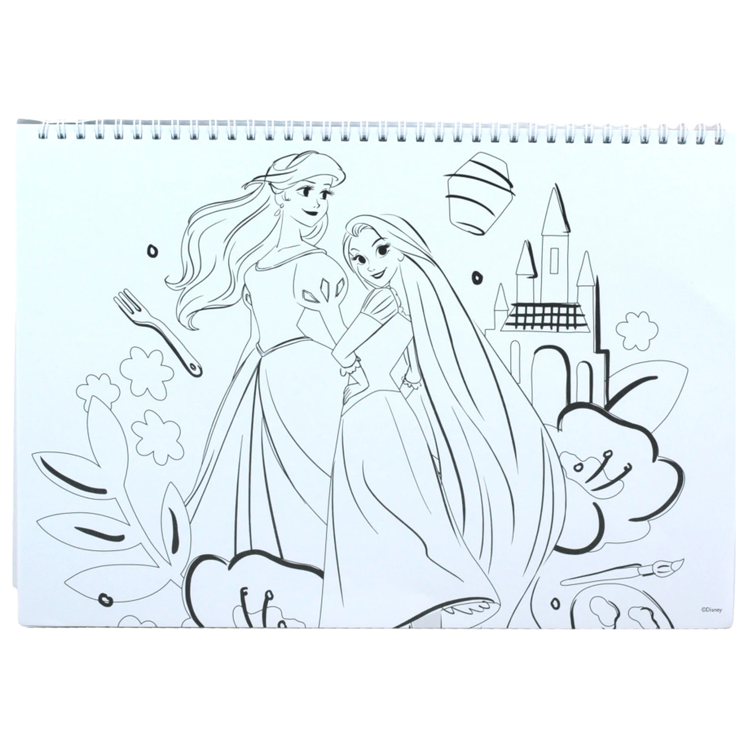 Disney Princess Your World A/4 Spiral Sketchbook 40 Sheets with Stickers product photo