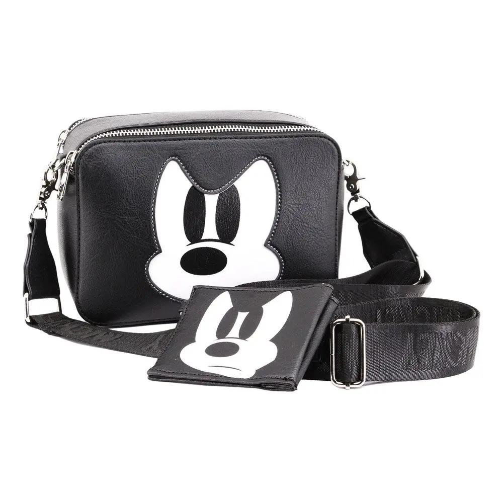Disney IBiscuit Shoulder Bag &amp; Card Holder / Mini Purse Mickey Mouse Mickey Mouse Angry Face product photo