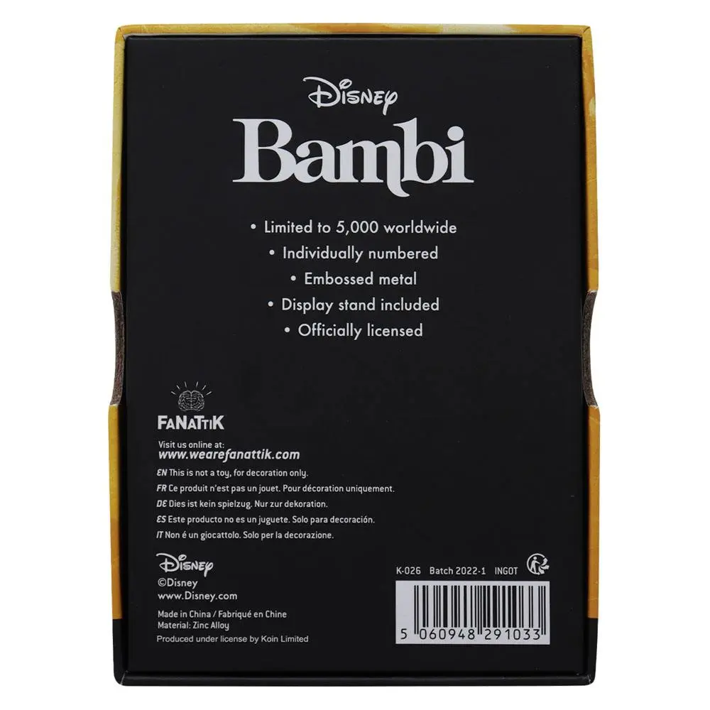 Disney Ingot Bambi Limited Edition product photo