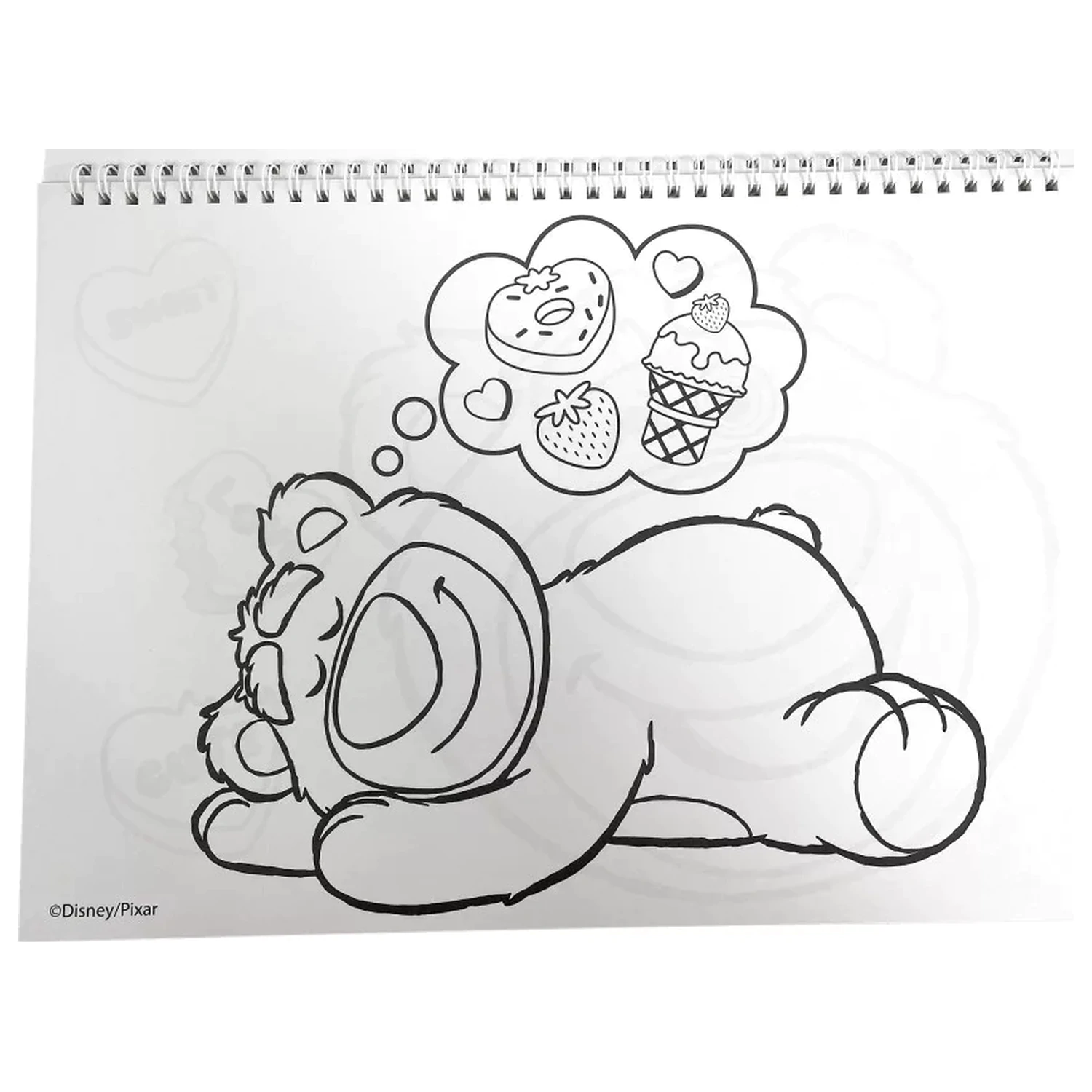 Disney Toy Story Lotso A4 Spiral Sketchbook 40 Sheets with Stickers product photo