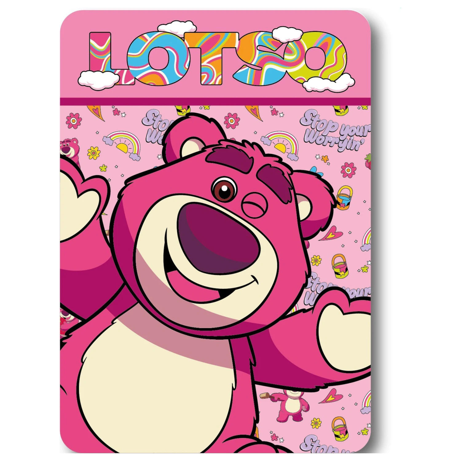 Disney Toy Story Lotso fleece blanket product photo