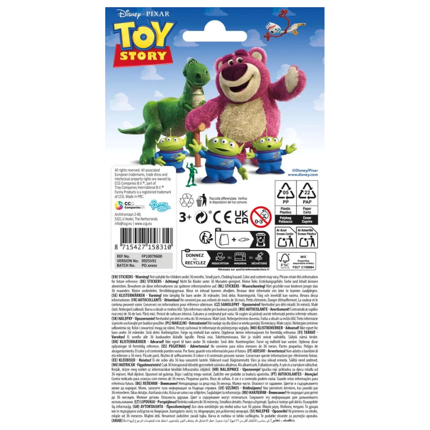 Disney Toy Story Playful Pals sticker product photo