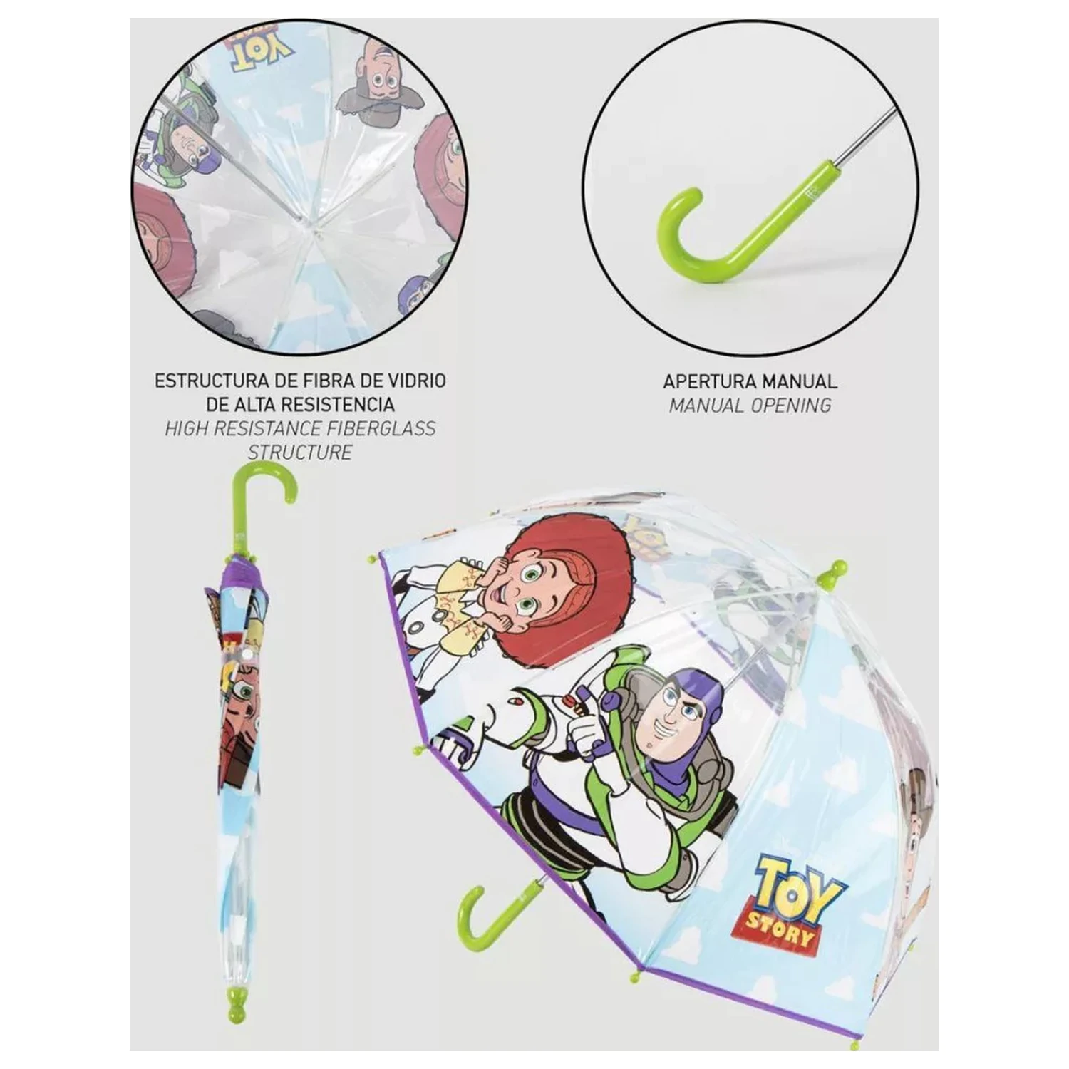 Disney Toy Story Team Kids Clear Umbrella product photo