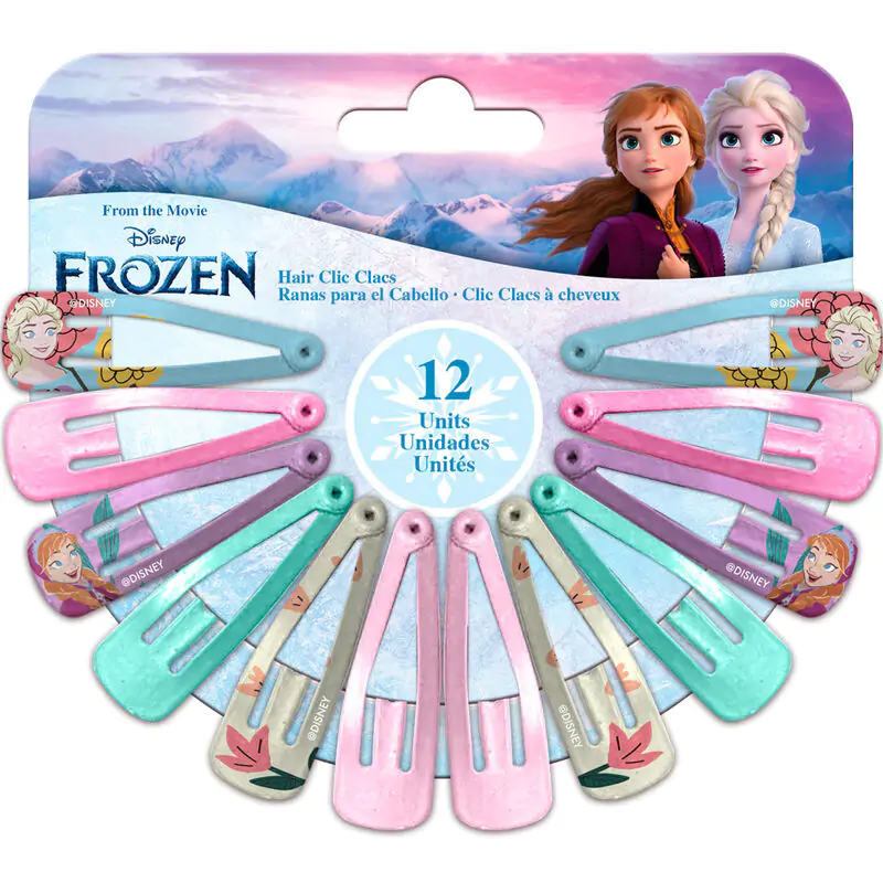 Disney Frozen 12 hair clips set product photo