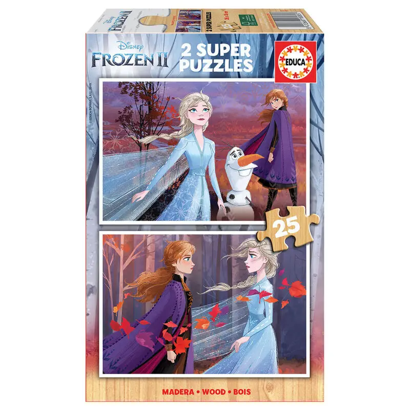 Disney Frozen 2 wooden puzzle 2x25pcs product photo