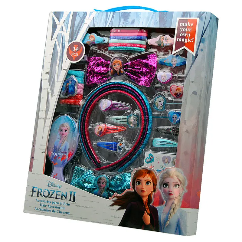 Disney Frozen 2 hair accesories + hairbrush set 50pcs product photo