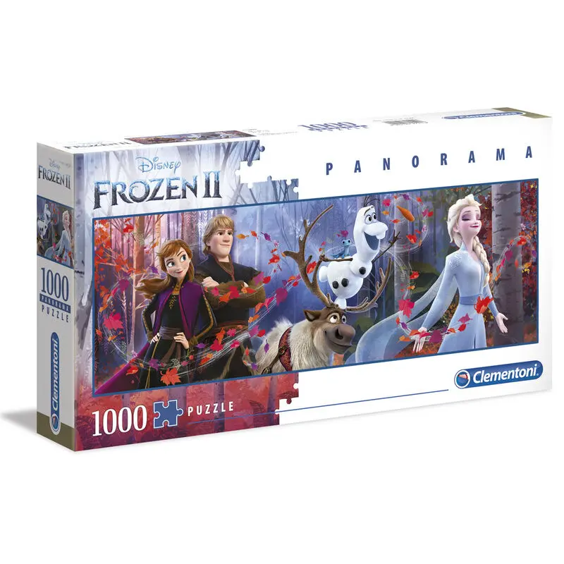 Frozen II Panorama Jigsaw Puzzle Cast (1000 pieces) product photo