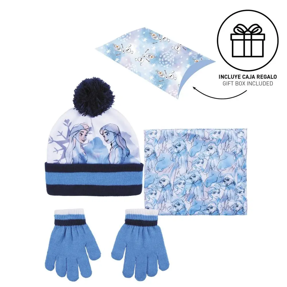 Disney Frozen 2 Kids winter set snood hat gloves product photo