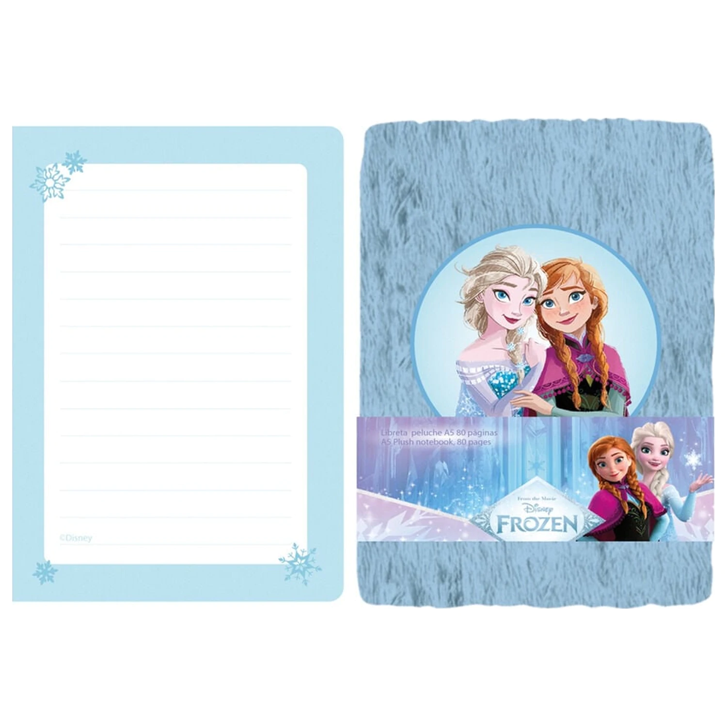 Disney Frozen A5 plush notebook product photo