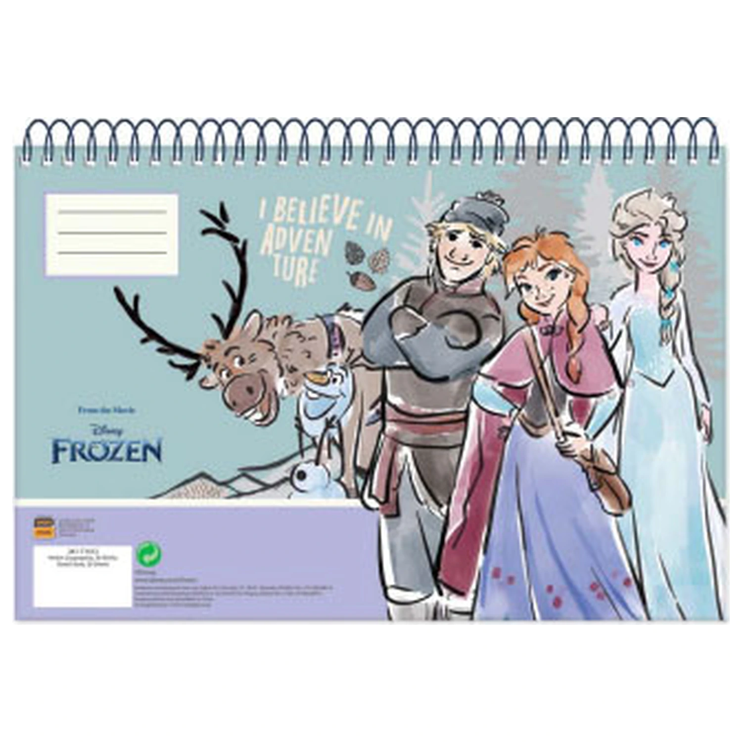 Disney Frozen Adventure A/4 Spiral Sketchbook 30 Sheets product photo
