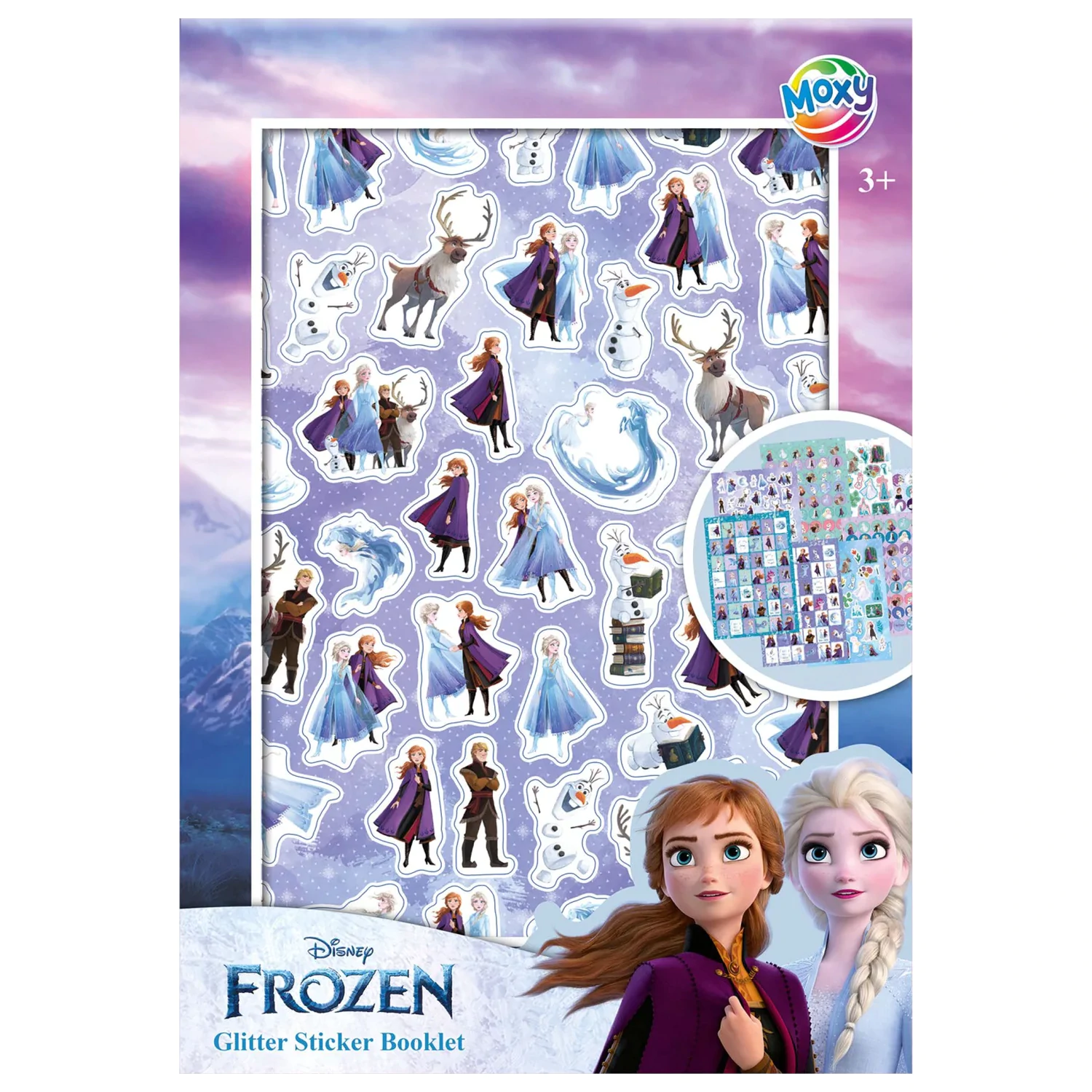 Disney Frozen Adventure Glitter Sticker Album 8 Sheets product photo