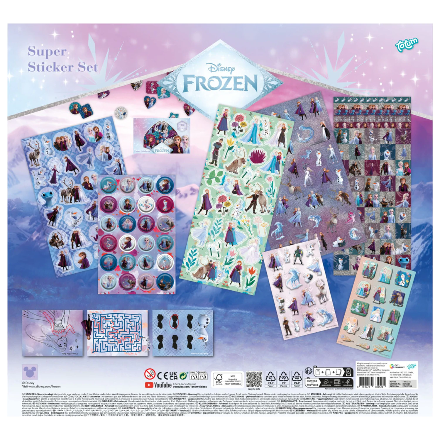Disney Frozen Adventure Super Sticker Set with Game product photo