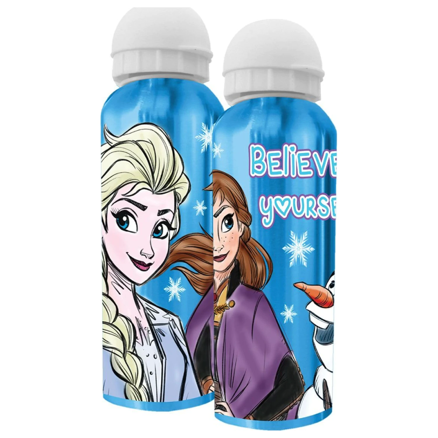 Disney Frozen Believe Aluminum Water Bottle with Drinking Cap 500 ml product photo