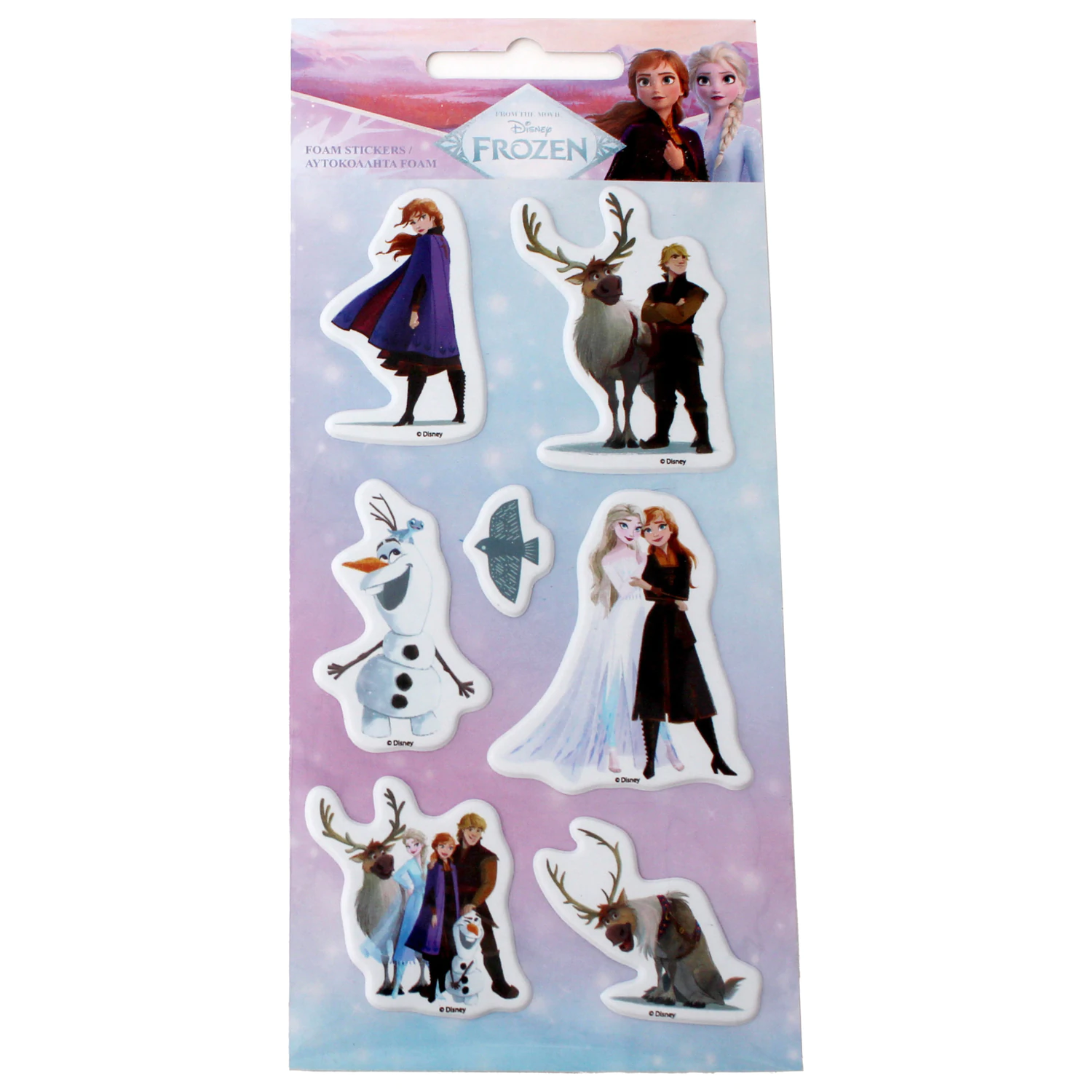 Disney Frozen Bird Puffy Foam Sticker Set product photo