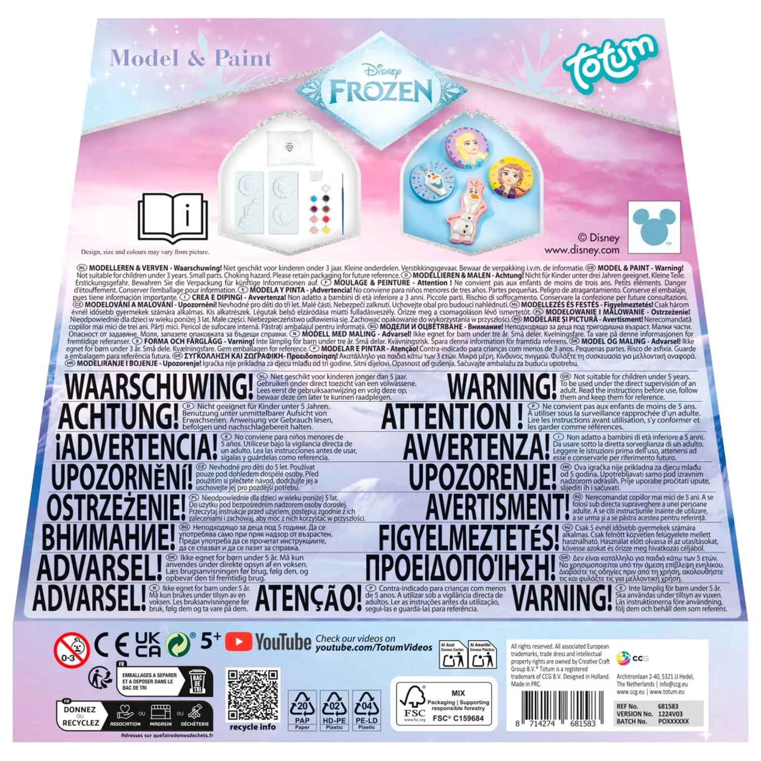 Disney Frozen Destiny Plaster Casting Kit product photo