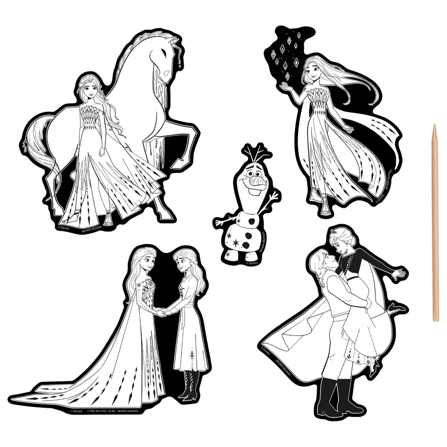 Disney Frozen Destiny Scratch Art Sticker Set product photo