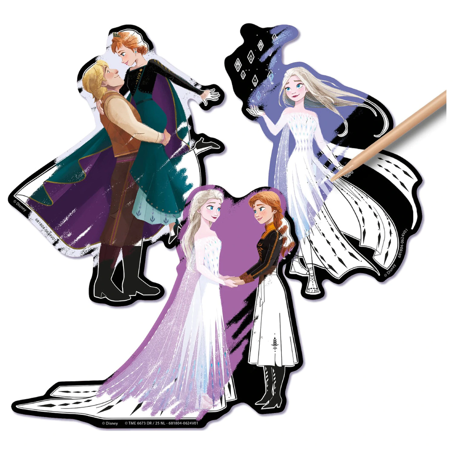 Disney Frozen Destiny Scratch Art Sticker Set product photo