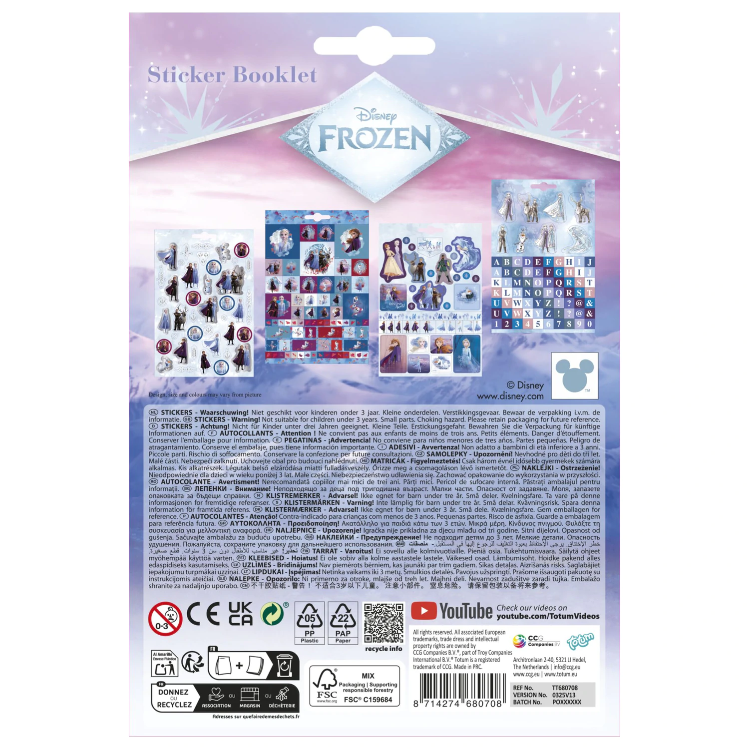 Disney Frozen Destiny Sticker Set product photo