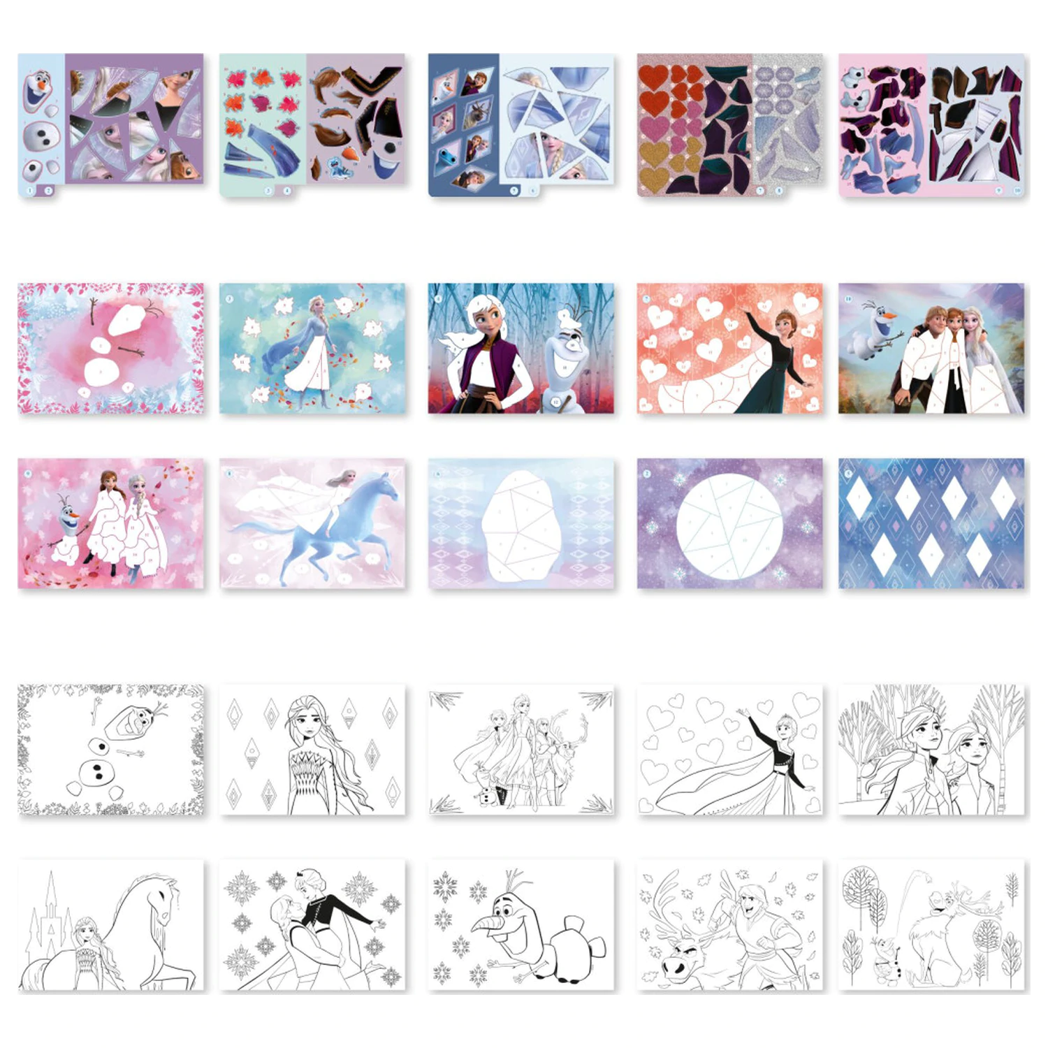 Disney Frozen Destiny Puzzle Sticker and Coloring Set product photo