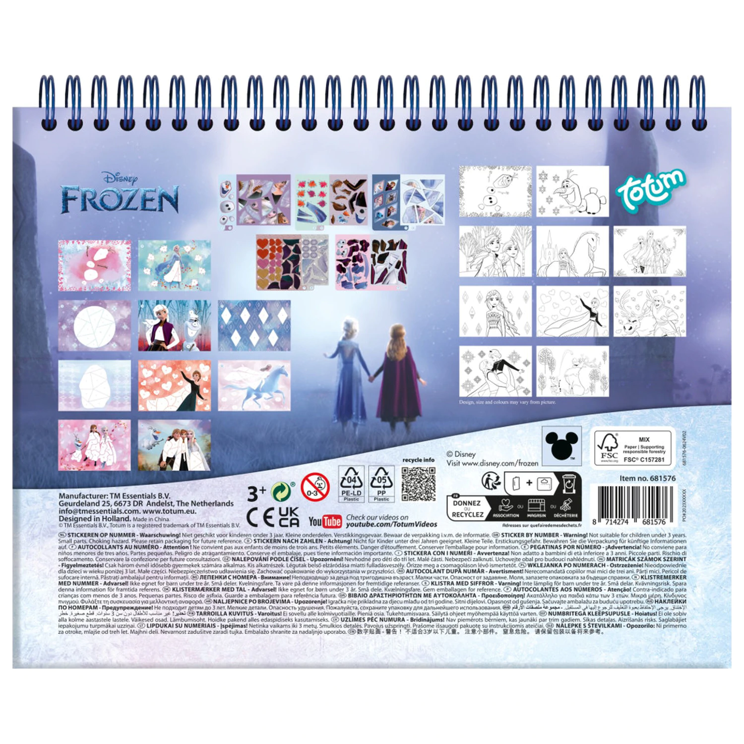 Disney Frozen Destiny Puzzle Sticker and Coloring Set product photo