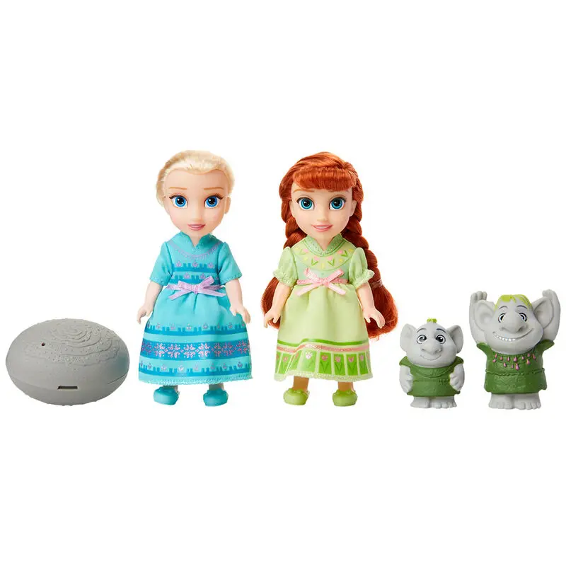 Disney Frozen Elsa + Anna + Trolls doll 15cm product photo