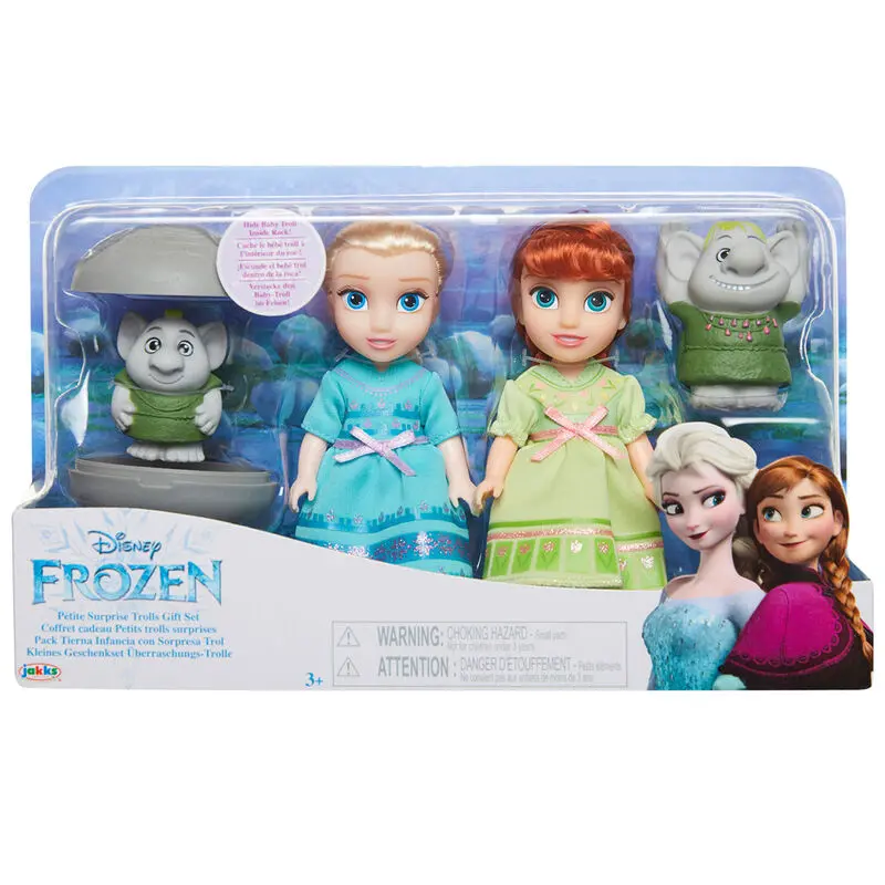 Disney Frozen Elsa + Anna + Trolls doll 15cm product photo