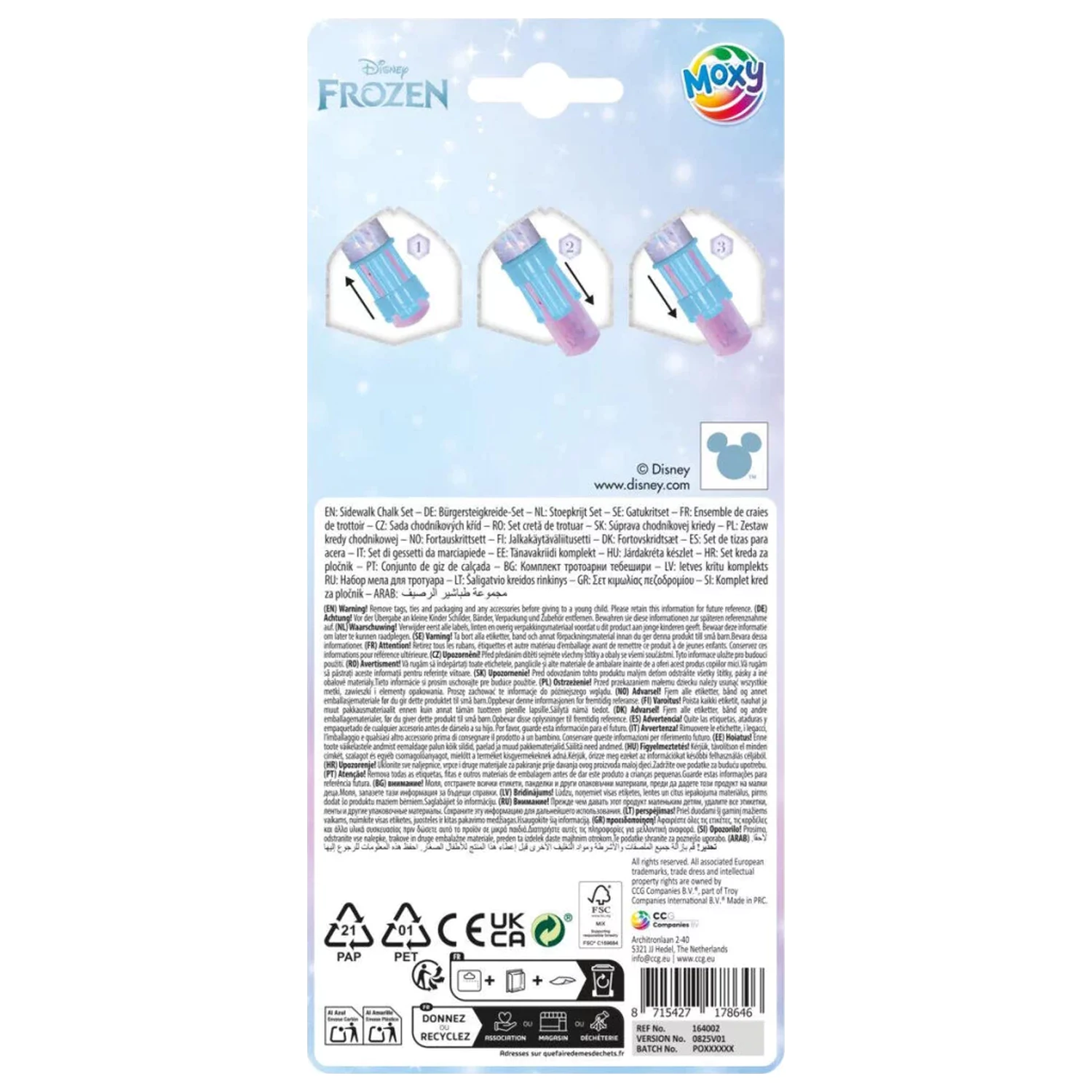 Disney Frozen Elsa Sidewalk Chalk Set product photo