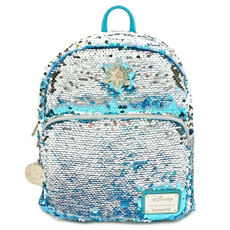 Loungefly Disney Frozen Elsa reversible sequin backpack 25cm product photo