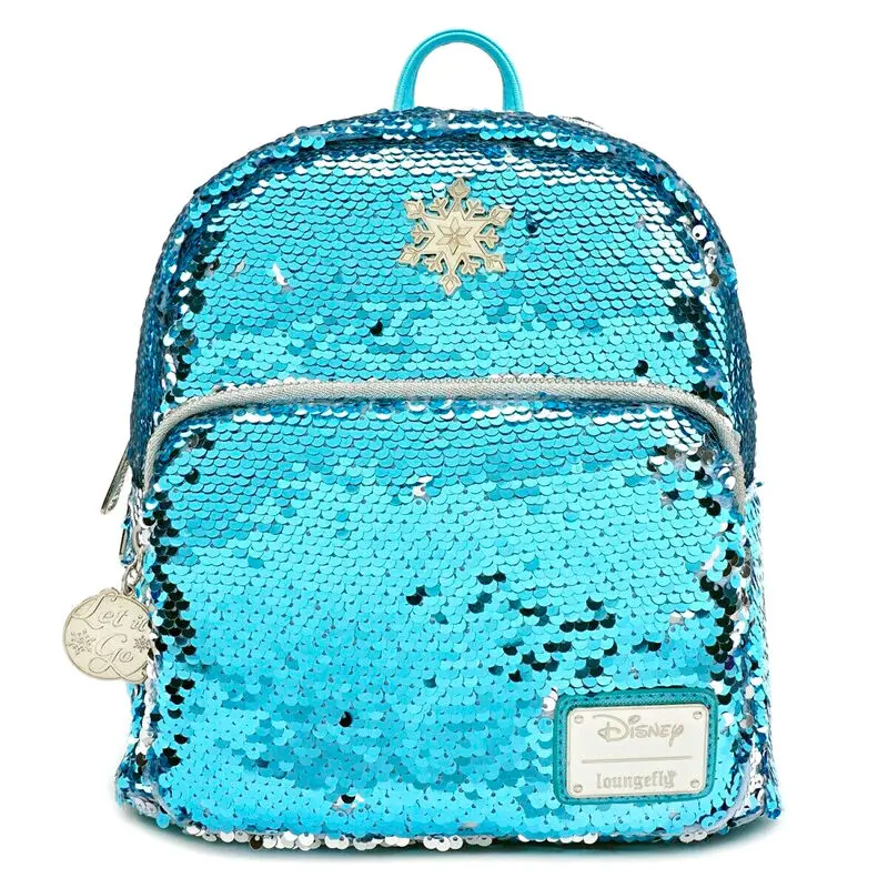 Loungefly Disney Frozen Elsa reversible sequin backpack 25cm product photo