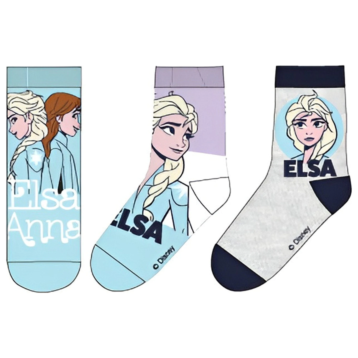 Disney Frozen Elsa Kids' Socks 31/34 product photo