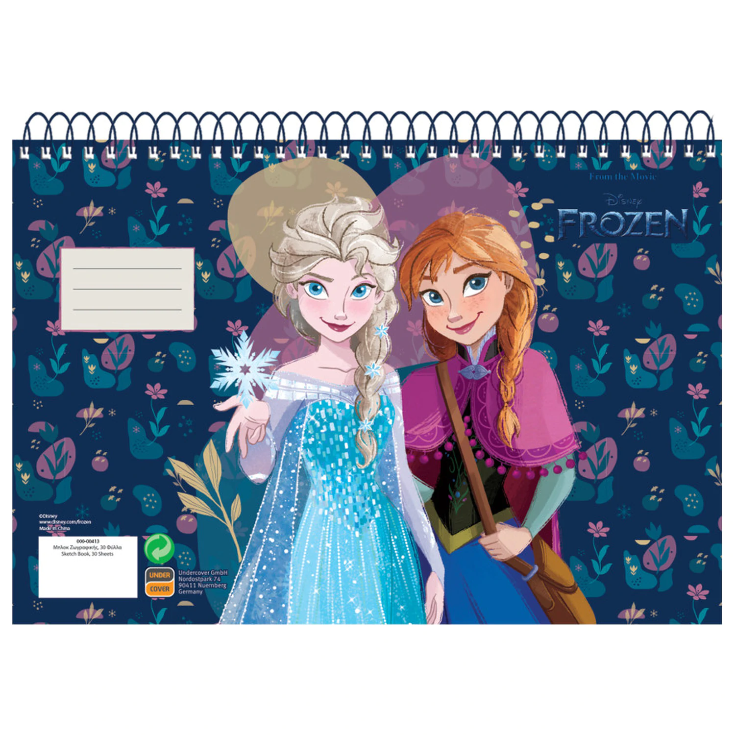 Disney Frozen Explore A/4 Spiral Sketchbook, 30 sheets product photo