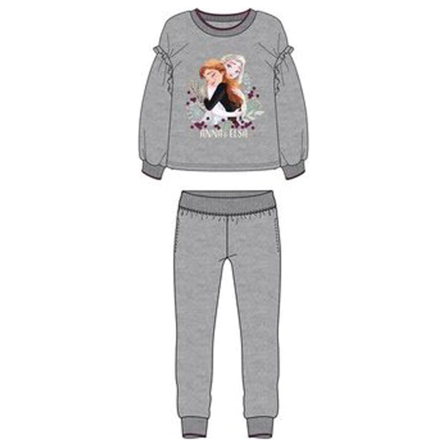 Disney Frozen Fondness Grey Kids Sequin Tracksuit, Jogging Set product photo