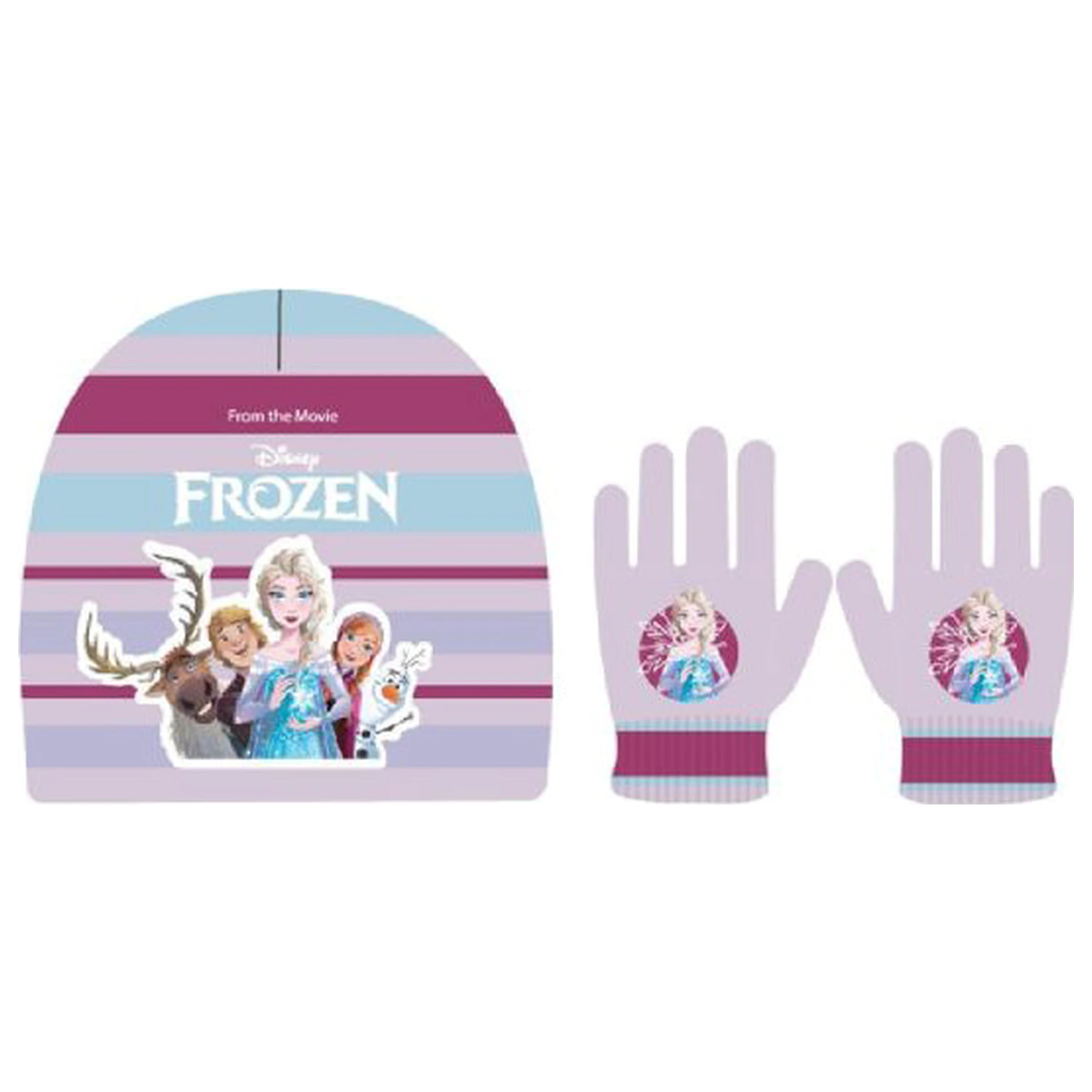 Disney Frozen Friends Kids Hat and Gloves Set product photo